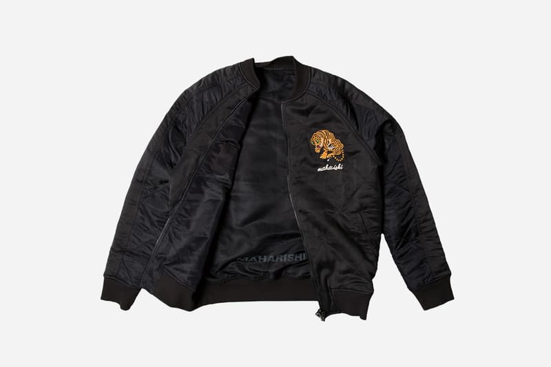 maharishi Reversible Hokkaido Jacket Flight Jacket Silk Embroidery