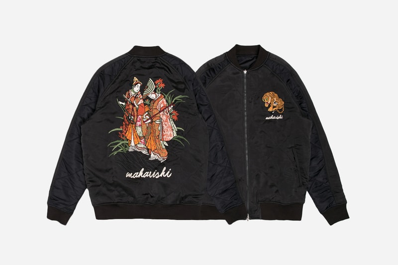 maharishi Reversible Hokkaido Jacket Flight Jacket Silk Embroidery