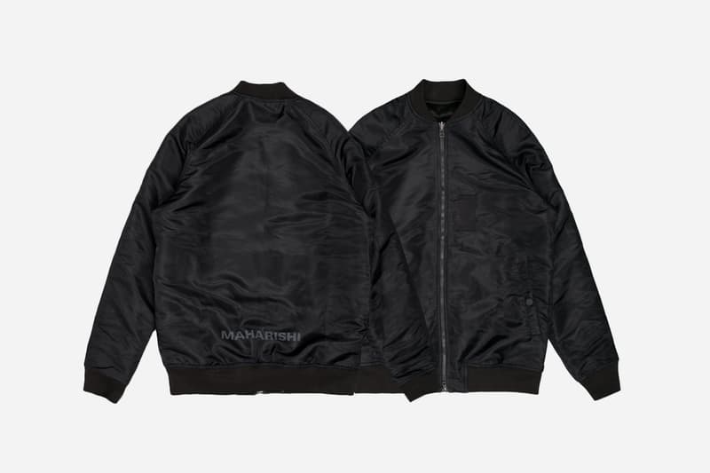 maharishi Reversible Hokkaido Jacket Flight Jacket Silk Embroidery