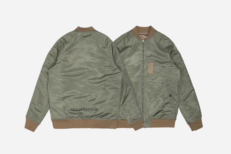 maharishi Reversible Hokkaido Jacket Flight Jacket Silk Embroidery