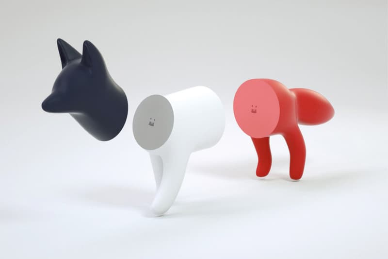 Maison Kitsuné SUPERFICTION Tricolor Toy Fox red white blue