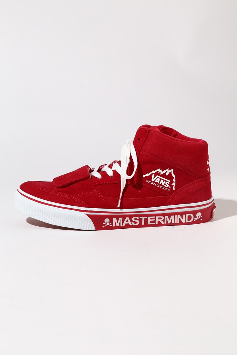 MASTERMIND JAPAN Vans Mountain Edition Sneaker Tokyo Shibuya Exlcusive Collaboration skull WORLD suede zipper