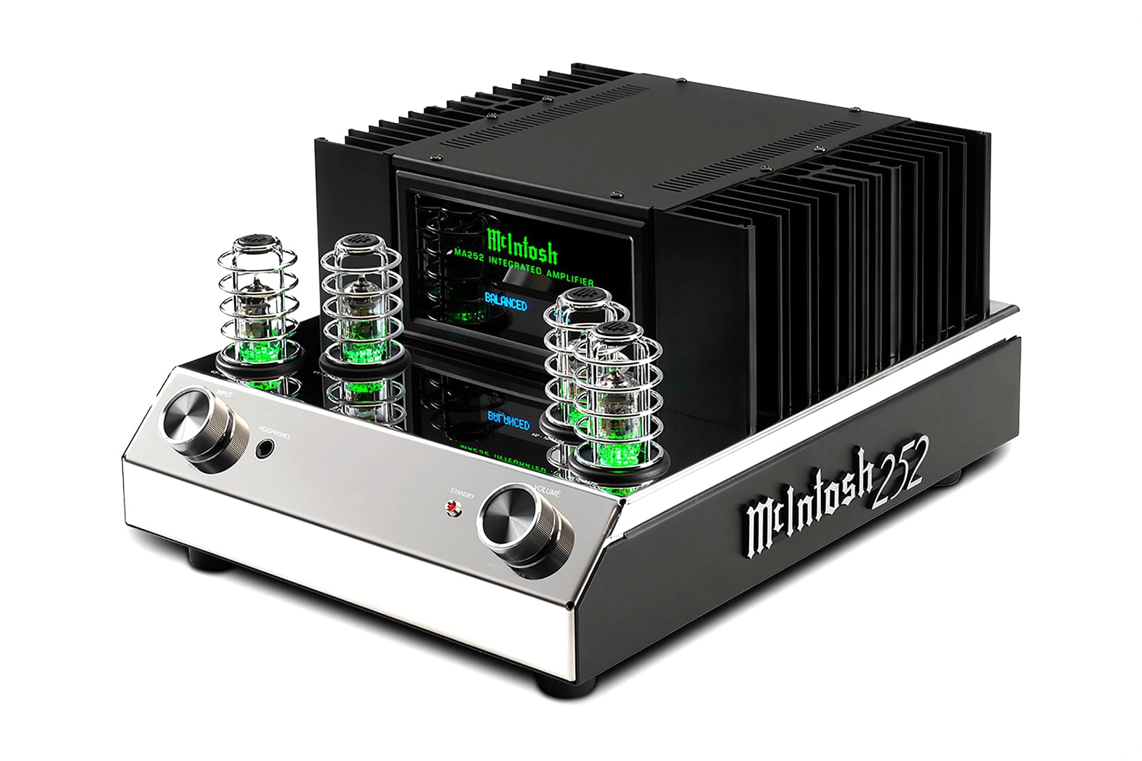 Mcintosh MA252 Integrated Amplifier Speaker black 252 ma green chrome labs laboratory
