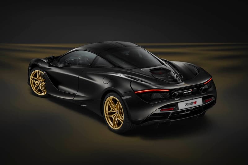 McLaren 720S Dubai Skyline Black Gold MSO Custom 1 of 1 One Off 24 karat gold Bruce Quote Skyline Stencil