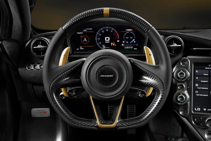 McLaren 720S Dubai Skyline Black Gold MSO Custom 1 of 1 One Off 24 karat gold Bruce Quote Skyline Stencil