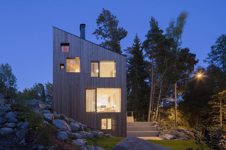 ORTRAUM Designed a Minimalist House in a Finnish Forest