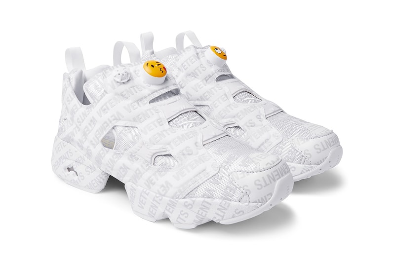 MR PORTER Vetements Reebok InstaPump Fury Emoji Logo Demna Gvasalia