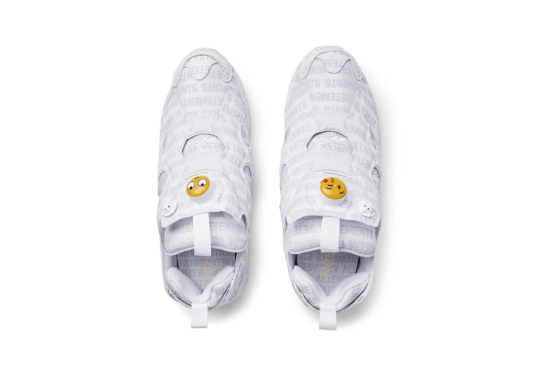 MR PORTER Vetements Reebok InstaPump Fury Emoji Logo Demna Gvasalia