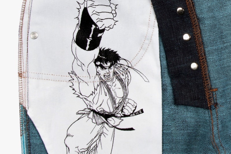 Naked & Famous Capcom Street Fighter Jeans Guile Ryu