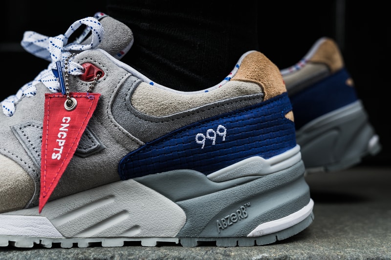 Concepts New Balance 999 Kennedy Hyannis Closer Look Footwear Red White Blue Grey Release Date Info Drops