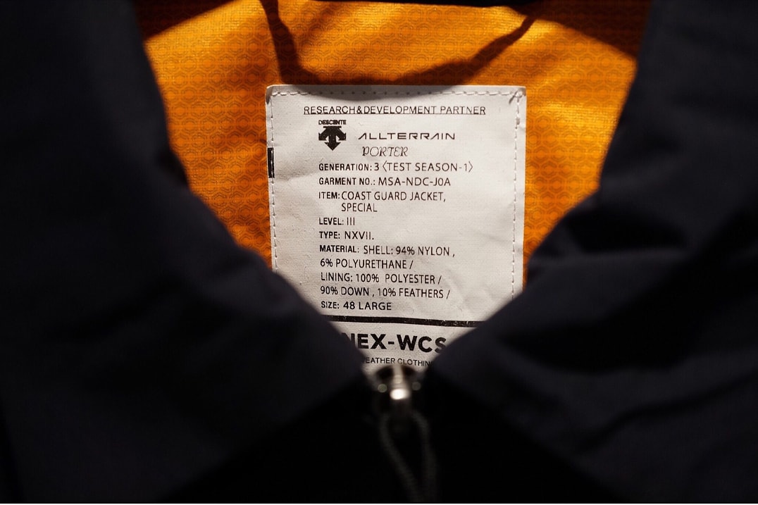 NEXUSVII PORTER DESCENTE ALLTERRAIN Coast Guard Jacket Japan 2017 November December Release Date drop Collaboration Exclusive transforming Lining Navy Black Yellow Beige Tan