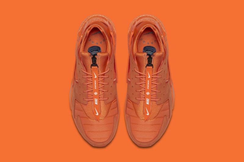 Nike Air Huarache Run QS Chi Chicago Orange Navy Zip Sneakers Shoes Footwear 2017 November 18 Release Date Info