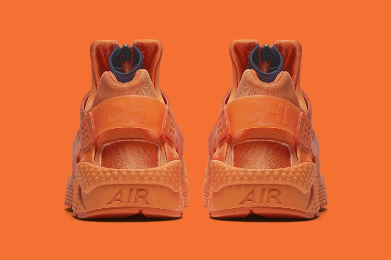 Nike Air Huarache Run QS Chi Chicago Orange Navy Zip Sneakers Shoes Footwear 2017 November 18 Release Date Info