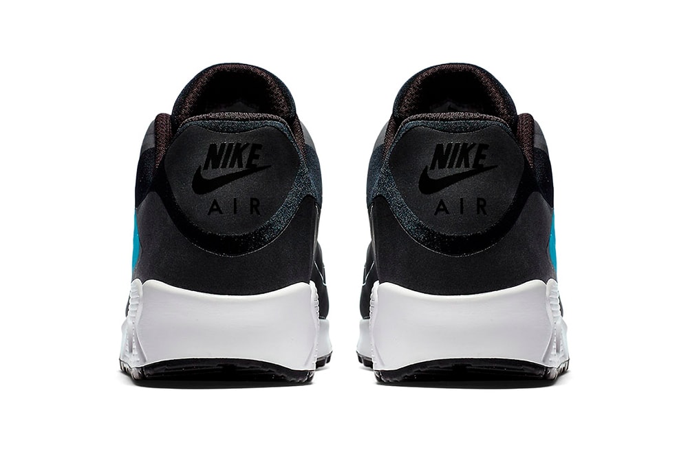 Nike Air Max 90 Big Logo Black Laser Blue Release