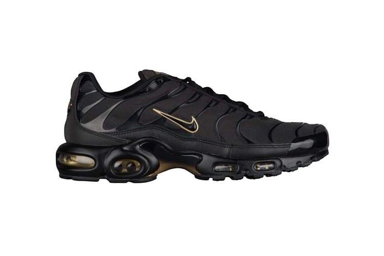 The Nike Air Max Plus Gets Draped in Black & Metallic Gold