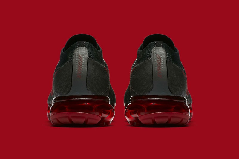 Nike Air VaporMax Flyknit Bred Black and Red