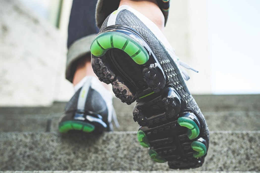 Nike Air Vapormax Neon On Foot neon black white footwear max 95 am95 volt green black grey white