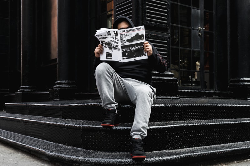 Nike SB Dunk Low Black Pigeon Release SNKRS Jeff Staple Newspaper