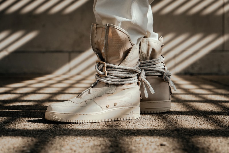 Nike SF AF1 High Rattan Tan Editorial Notre Sneakers Shoes Footwear Air Force 1
