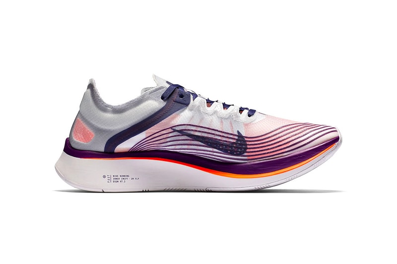 Nike Zoom Fly SP Purple Orange Colorway Release December 2017