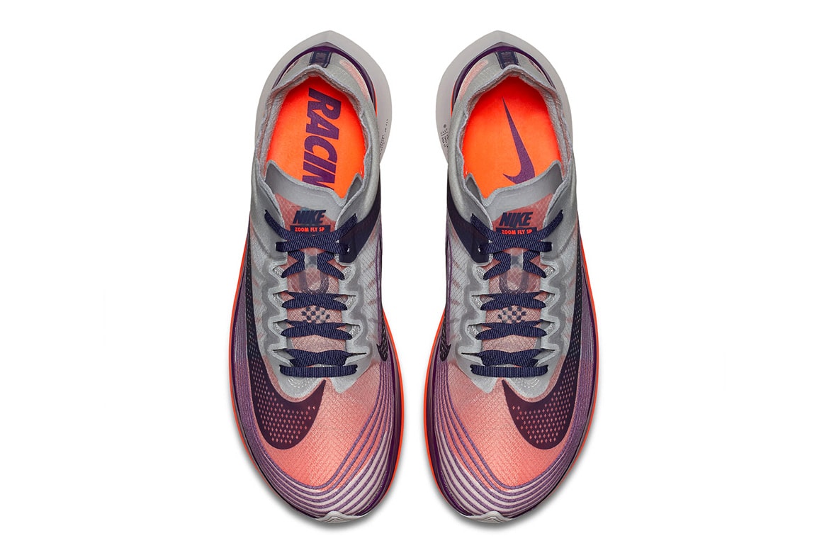 Nike Zoom Fly SP Purple Orange Colorway Release December 2017