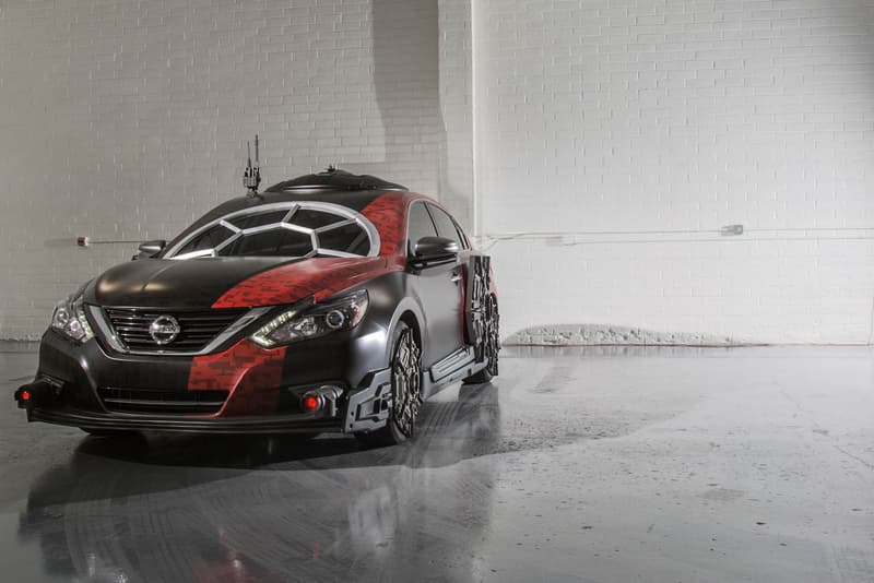 Nissan Star Wars The Last Jedi Concept Vehicles Cars maxima la los angeles auto show automotive altima TIE Fighter Kylo Ren captain phaser Silencer spacecraft spaceship Rouge Poe Dameron X-wing BB-8 A-wing