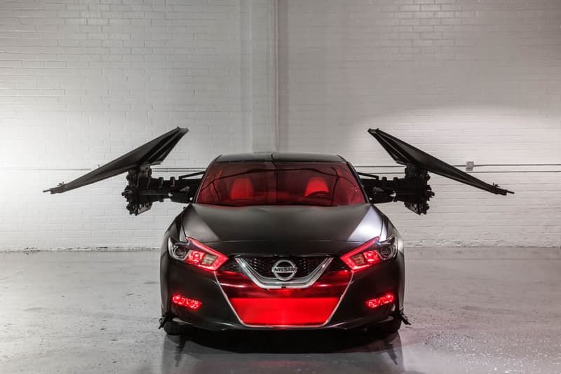 Nissan Star Wars The Last Jedi Concept Vehicles Cars maxima la los angeles auto show automotive altima TIE Fighter Kylo Ren captain phaser Silencer spacecraft spaceship Rouge Poe Dameron X-wing BB-8 A-wing