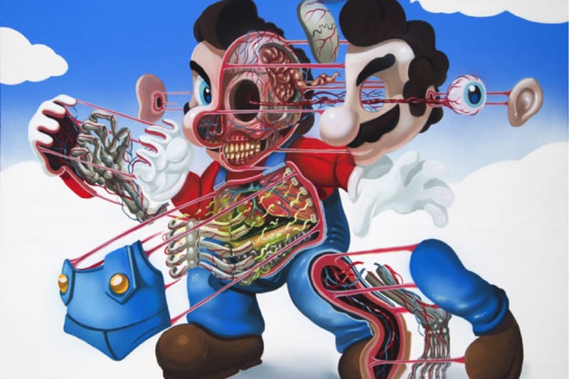 NYCHOS Takes the Anatomy of Gaming Literally for 'Dissection of Super Mario' Print