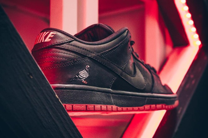 NYPD Shut Down Campout Black Pigeon Nike SB Dunk Staple Pigeon Jeff Staple