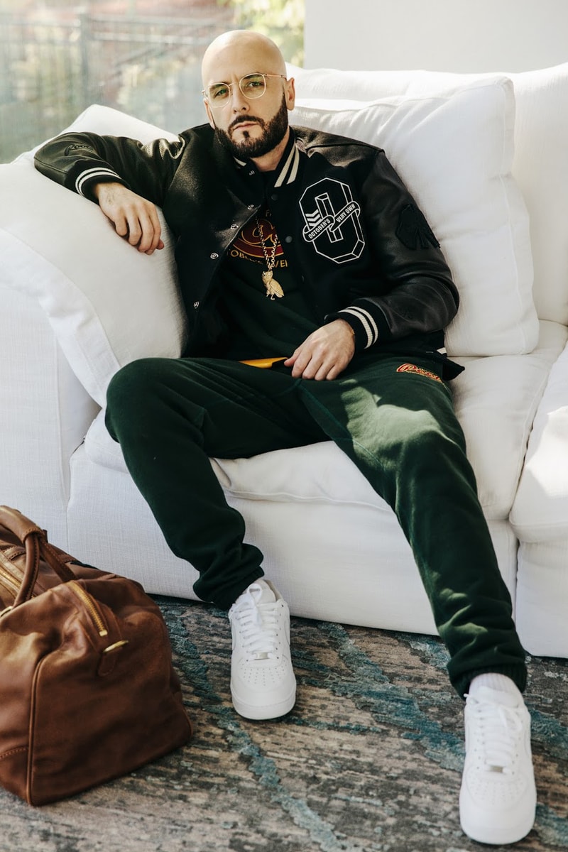 Octobers Very Own Roots Fall Winter 2017 Lookbook fashion  sweats sweatsuit sweatshirt crewneck hoodie varsity jacket sweatpant 40 model