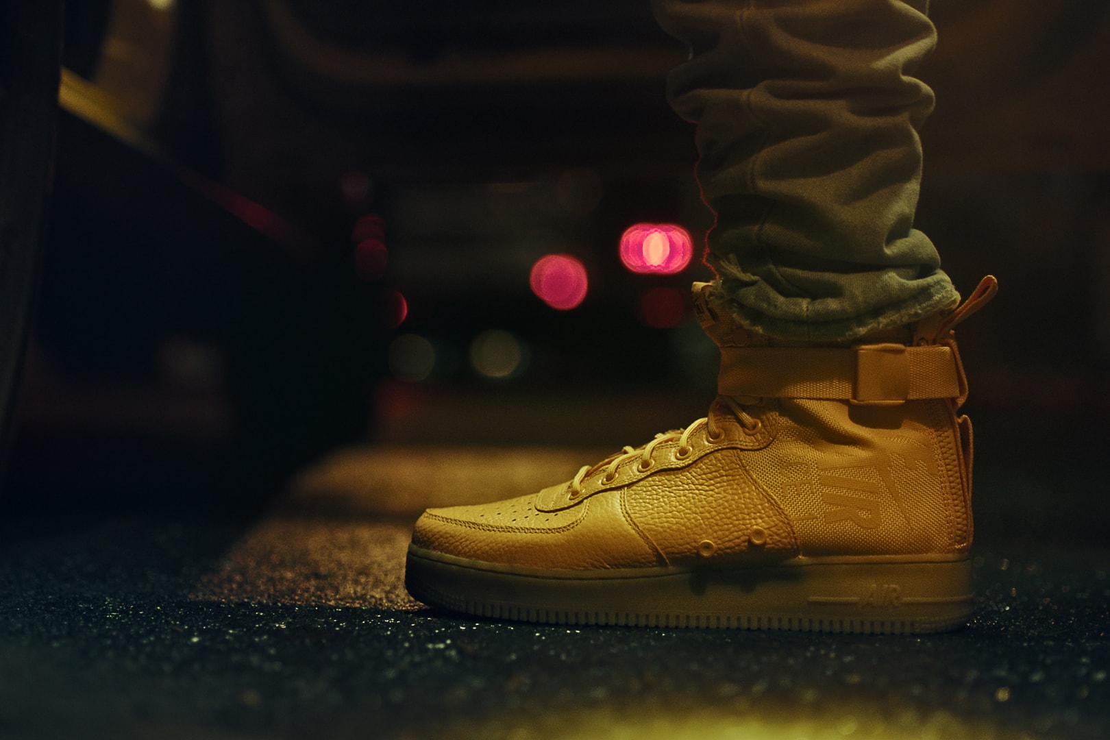 Odell Beckham Jr Nike SF AF1 Mid NYC yellow taxi footwear