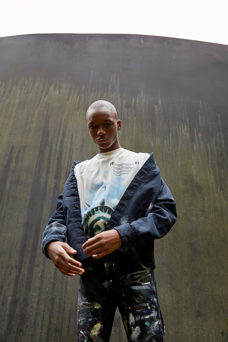 OFF WHITE 2018 Pre Fall House Hunting Collection Lookbook Virgil Abloh April Release Date Info Drop Release Suit Beret Sneaker Suit Jumpsuit Logo Scarf Jacket Bomber Bag Belt Sweater Sandal Slide Tie