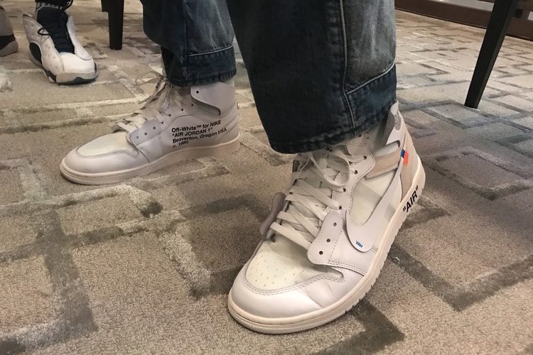 Unreleased Off-White™ x Air Jordan 1 White Colorway Spotted On-Feet