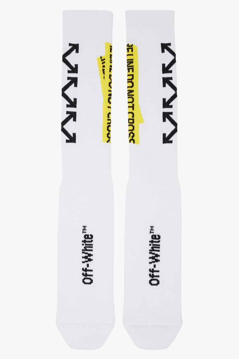 Off White Off-White™ Firetape Collection moto biker Jackets Hoodies Shirts Pants Socks Release Date Info Drops Virgil Abloh SSENSE