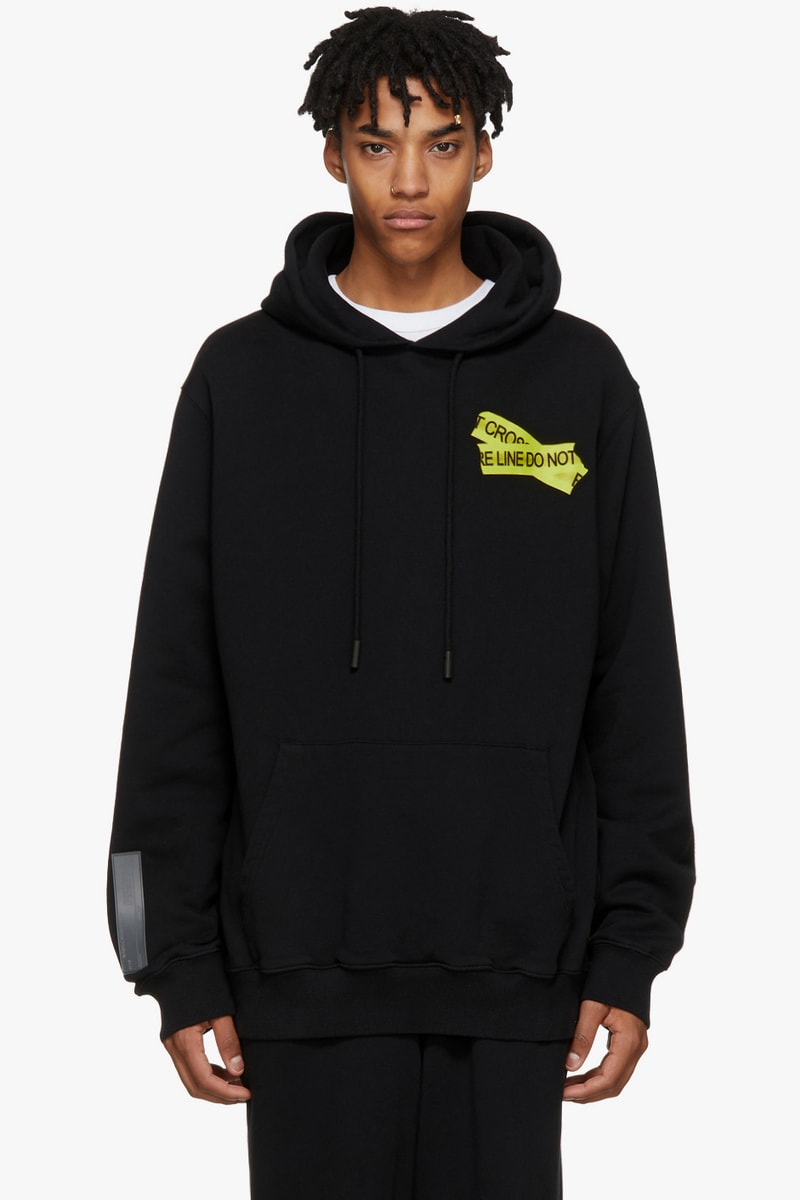 Off White Off-White™ Firetape Collection moto biker Jackets Hoodies Shirts Pants Socks Release Date Info Drops Virgil Abloh SSENSE