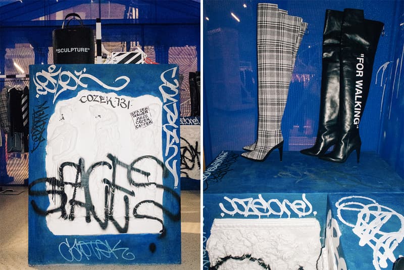 Off White Virgil Abloh KM20 Olga Karput A D E D Graffiti Moscow Retail Space
