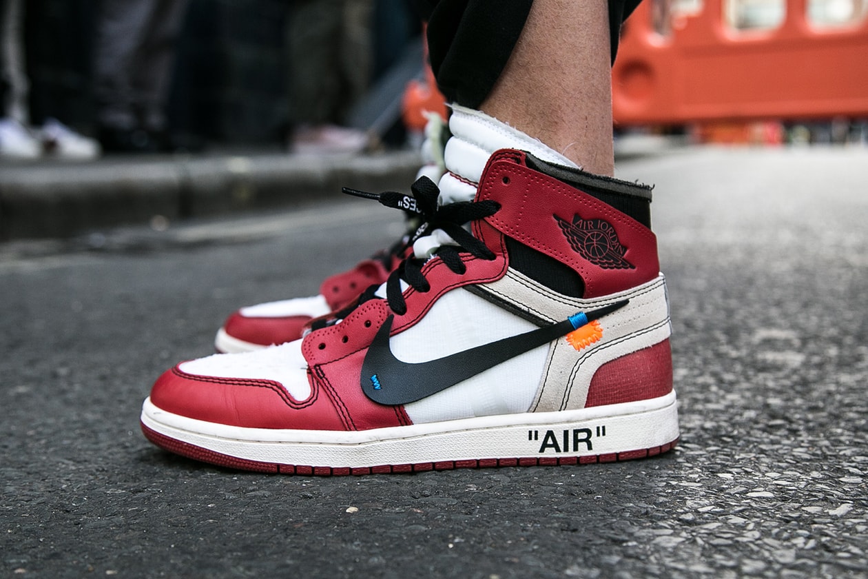 Air Jordan 1, hypebeast, nike, offwhite, red, shoes, sneakers