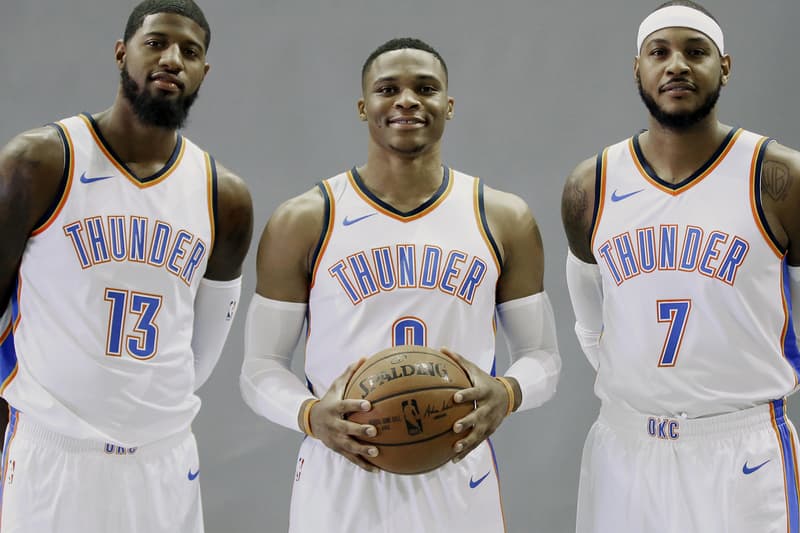 Oklahoma City Thunder Highest Paid Team Sports teams OKC Russell Westbrook Carmelo Anthony Paul George intelligence