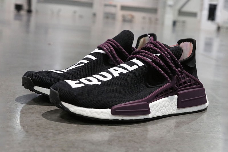 Pharrell X Adidas Hu. NMD Black Canvas Colorway
