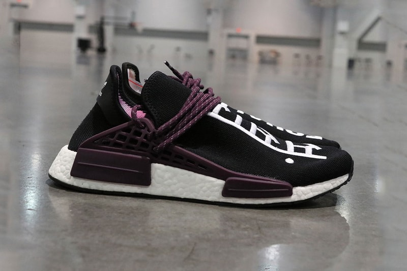 Pharrell X Adidas Hu. NMD Black Canvas Colorway