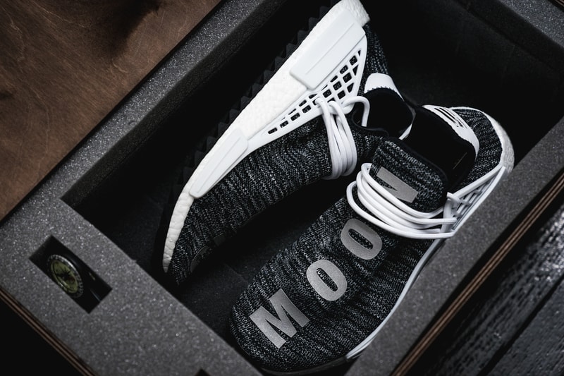 Pharrell x adidas Hiking NMD Friends & Family Core Black White Human Race Hu