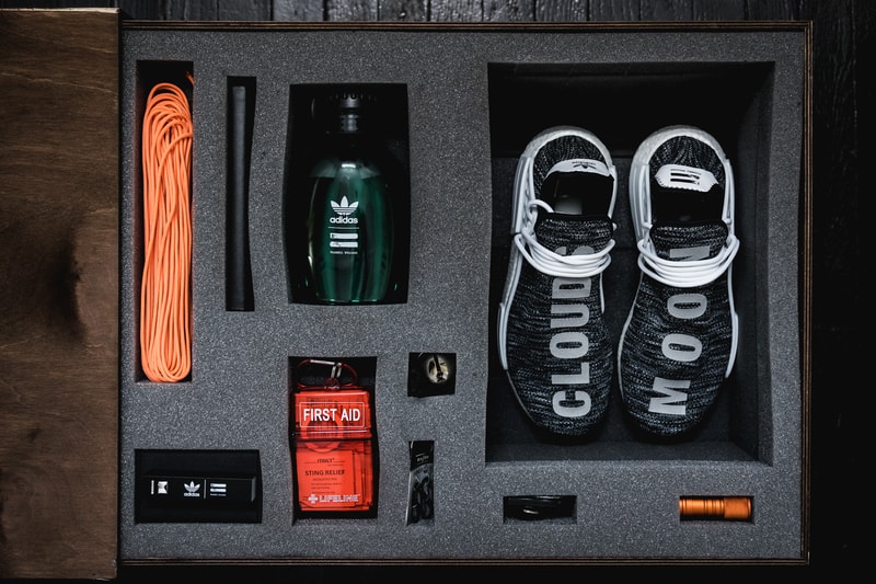 Pharrell x adidas Hiking NMD Friends & Family Core Black White Human Race Hu