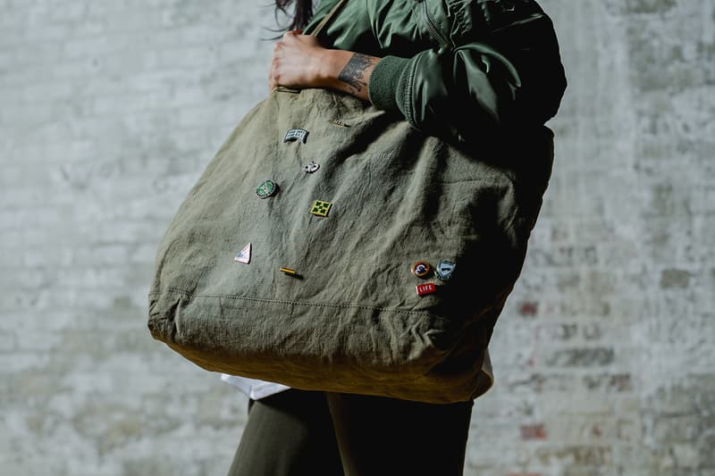 PINTRILL Leisure Life Collaboration Champion Reverse Weave Military Surplus Bags 2017 November 24 Black Friday Release Date Info