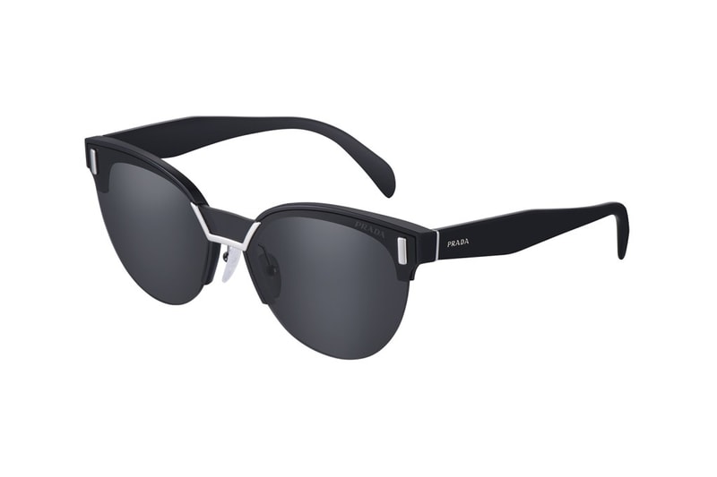 Prada Sunglasses 2017 Fall Winter Collection Italy Luxottica Frames Aviator Lenses Prints Pattern