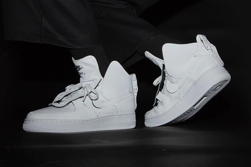 Public School Nike Air Force 1 high Teaser Collaboration Instagram White Sneakers Shoes Footwear psny
