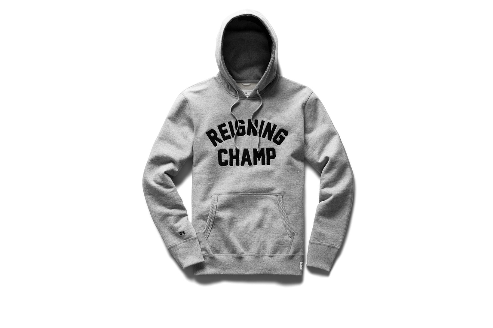 Reigning Champ One Decade No Compromise Capsule 10 Year Anniversary fashion black grey gray varsity jacket coat rc hoodie crewneck sweatshirt sweatpants