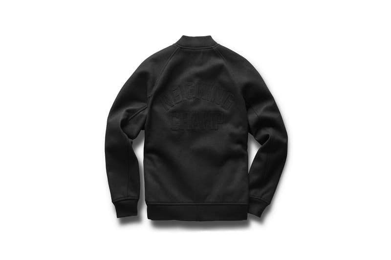 Reigning Champ One Decade No Compromise Capsule 10 Year Anniversary fashion black grey gray varsity jacket coat rc hoodie crewneck sweatshirt sweatpants