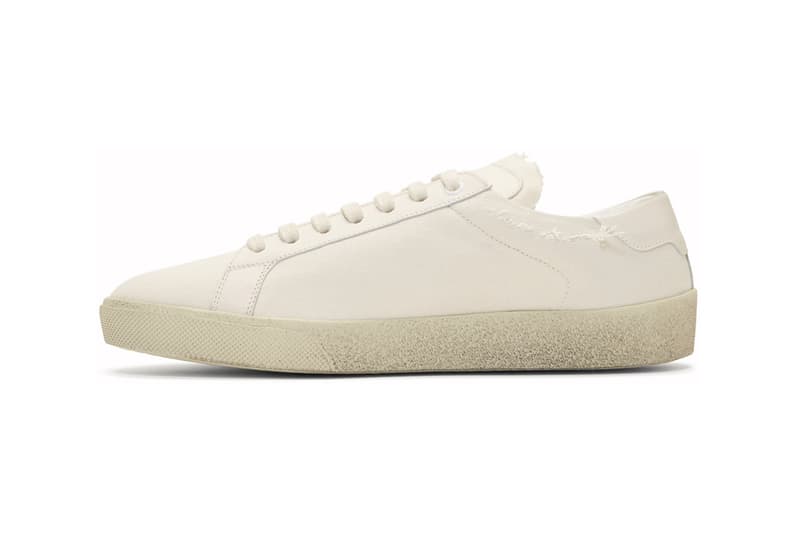 Saint Laurent Embroidered Court Classic Sneakers Anthony Vaccarello