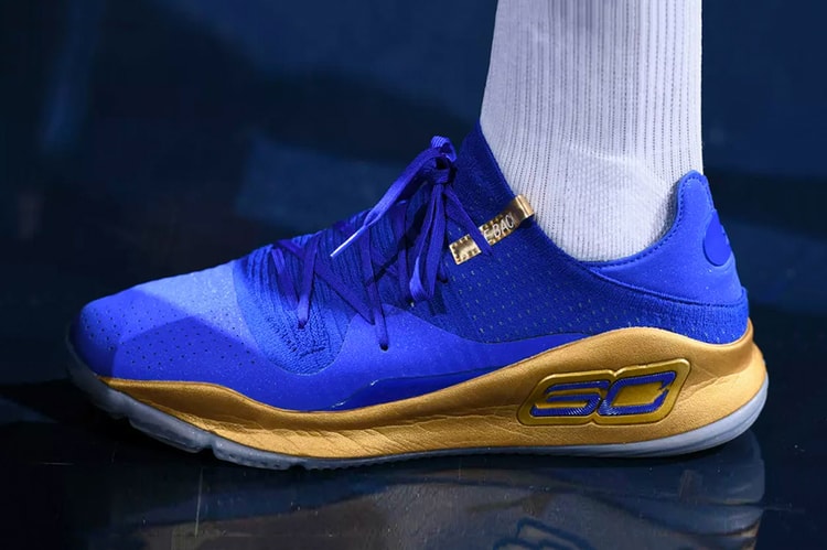 Stephen Curry Teases New Curry 4 Lows During Warmups