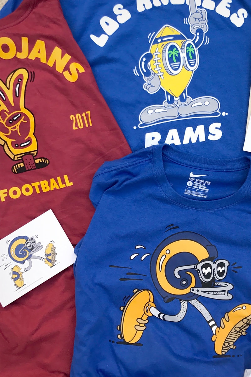 Steven Harrington Nike Football T Shirts Tees USC Trojans Los Angeles LA Rams Seattle Seahawks 2017 November Release Date Info